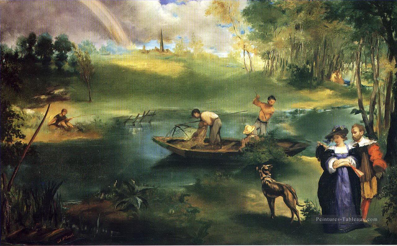 Pêche Édouard Manet Peintures à l'huile